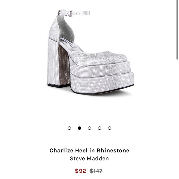 Steve Madden Charlize Heel in Rhinestone - Picture 2 of 5